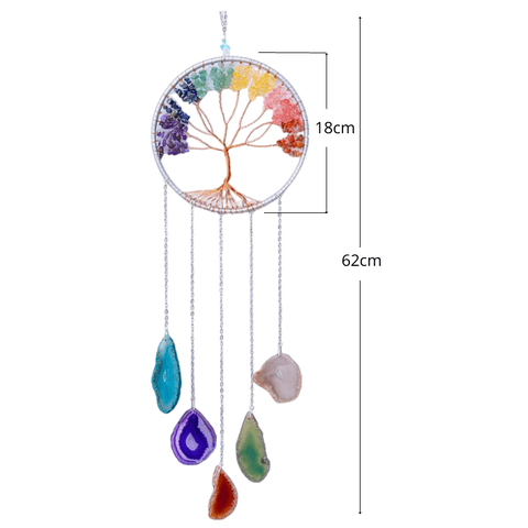 Filtro dos Sonhos, 7 Chakras, Pedras Naturais, Energia Equilibrada, Decoração Espiritual, Harmonia Interior, Renovação Energética, Ametista, Sodalita, Aquamarina, Aventurina Verde, Citrino, Aventurina Laranja, Jaspe Vermelho, Bem-Estar Holístico, Transformação Pessoal, Energia Positiva, Vida Equilibrada, Terapia de Pedras, Espiritualidade em Casa, Design Único, Meditação Guiada.